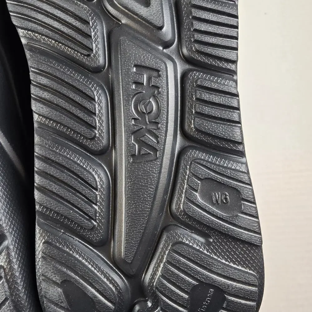 Hoka Ora Recovery Slide 3 Womens Size 6 Black Comfort Sandals